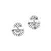 Sohi Half Circular Drop Earrings In Silver
