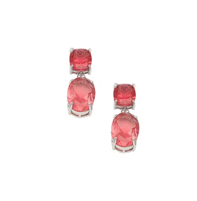 Sohi Lady Drop Earrings In Red