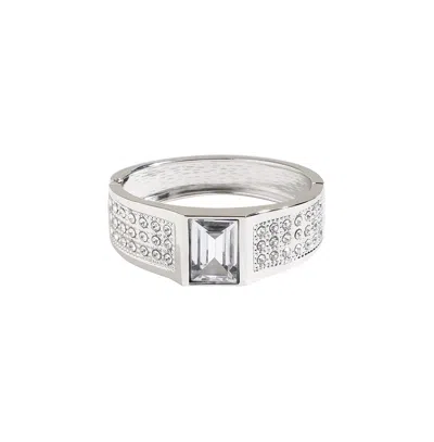 Sohi Maxi Crystal Bracelet In Silver