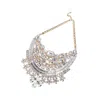Sohi Maxi Crystal Necklace In Silver