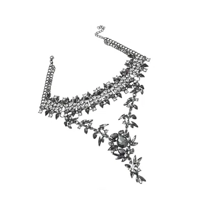 Sohi Maxi Drop Necklace In Silver