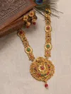 Sohi Meenakari Gold Plated Necklace Set In Silver