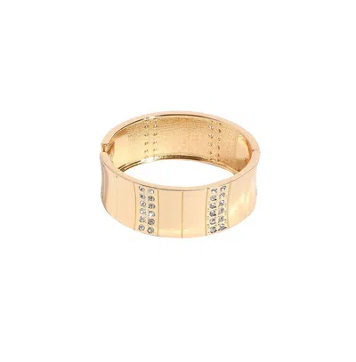 Sohi Metallic Bar Bracelet In Gold