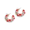 Sohi Multi Color Gold Plated Party Designer Stone Drop Earring For Women's In Multi