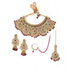 Sohi Multi Color Kundan Gold Plated Necklace Set In Multi