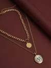 Sohi Pack Of 2 Gold Plated Designer Pendant In Silver
