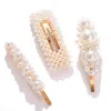 Sohi Pack Of 3 Gold Plated Pearls Hair Pin In White