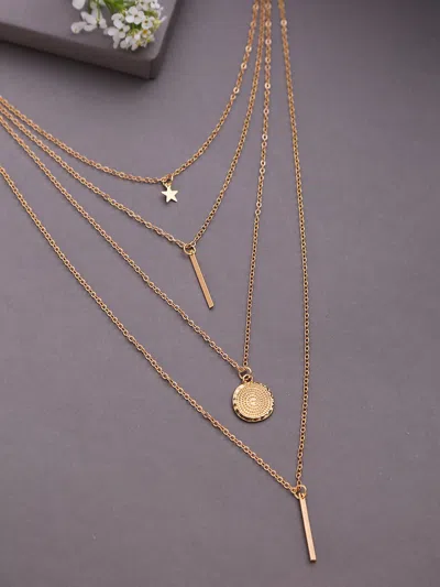 Sohi Pack Of 4 Sleekish Designer Chain In Silver