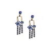 Sohi Party Drop Earrings In Blue