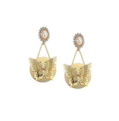 Sohi Party Drop Earrings In Gold