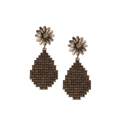 Sohi Party Drop Earrings In Silver