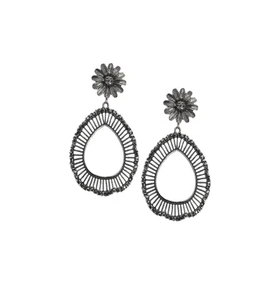 Sohi Party Drop Earrings In Silver