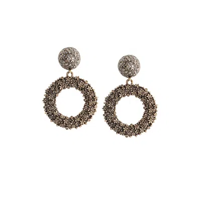 Sohi Party Drop Earrings In Silver