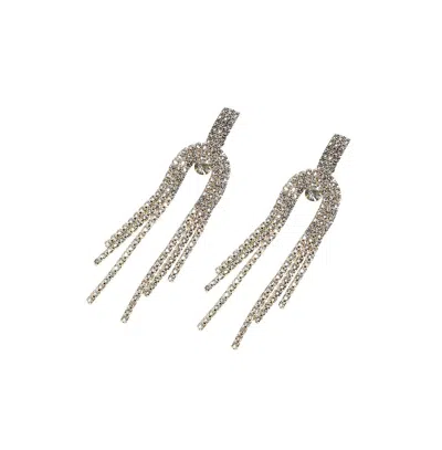 Sohi Party Drop Earrings In Silver