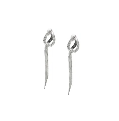 Sohi Party Drop Earrings In Silver