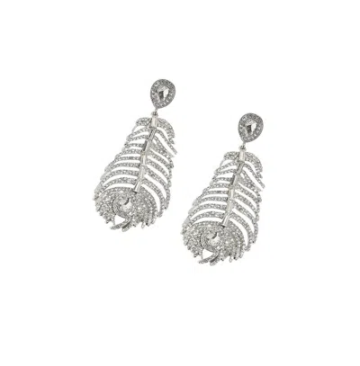 Sohi Party Drop Earrings In Silver