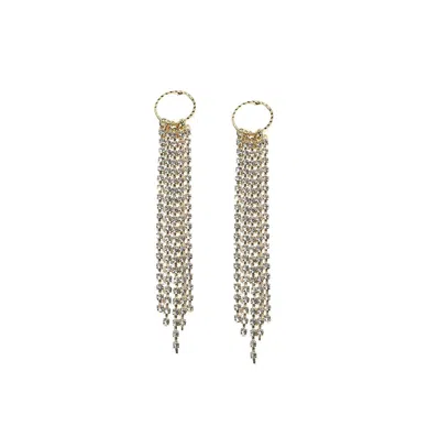 Sohi Party Drop Earrings In Silver