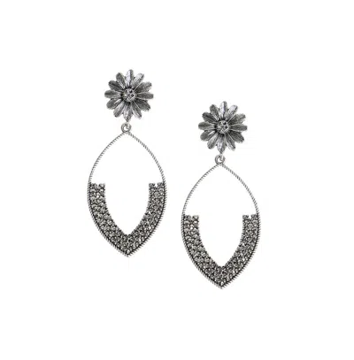 Sohi Party Drop Earrings In Silver