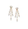Sohi Party Drop Earrings In White