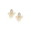 Sohi Party Drop Earrings In White