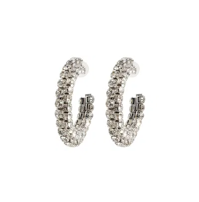 Sohi Party Hoop Earrings In Silver