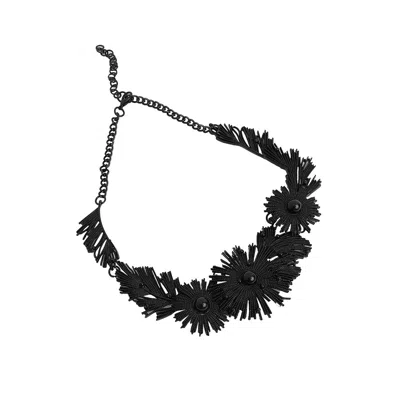 Sohi Party Statement Necklace In Black