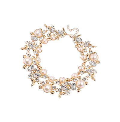Sohi Party Statement Necklace In White