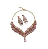 Sohi Party Stone Jewellery Set In Pink