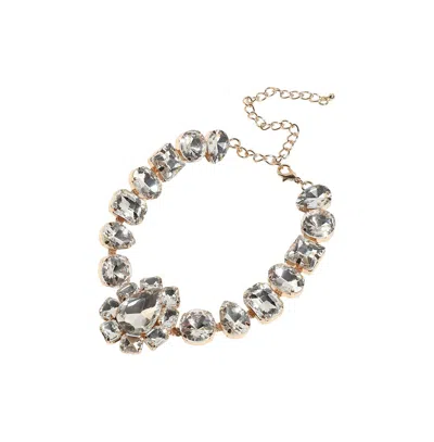 Sohi Party Stone Statement Necklace In Gold