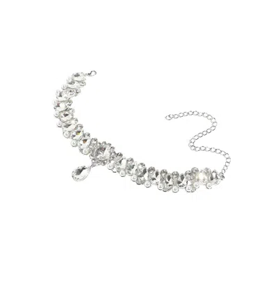 Sohi Party Stone Statement Necklace In Metallic