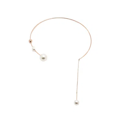 Sohi Pellet Lariat Necklace In Gold