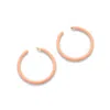Sohi Pink Color Gold Plated Party Designer Hoop Earring For Women's In Pink