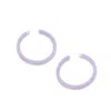 Sohi Purple Color Gold Plated Casual Designer Hoop Earring For Women's In Purple