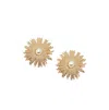 Sohi Rays Stud Earrings In Silver