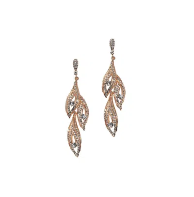 Sohi Rhinestone Eyes Drop Earrings In Silver