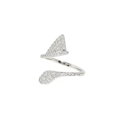 Sohi Serpent Nail Ring In Silver
