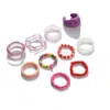 Sohi Set Of 10 Trendy Designer Finger Rings In Multi