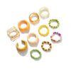 Sohi Set Of 11 Trendy Designer Rings In Multi