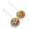 Sohi Silver Plated Beaded Drop Earring In Multi