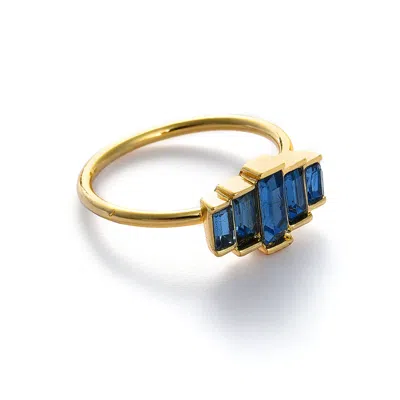Sohi Silver Plated Stone Designer Ring
