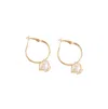 Sohi Snowball Drop Earrings In Gold