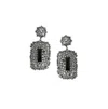 Sohi Stone Intricate Cluster Geometric Drop Earrings