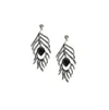 Sohi Stone Leaf Drop Earrings