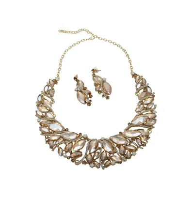 Sohi Stones Crystal Necklace Set