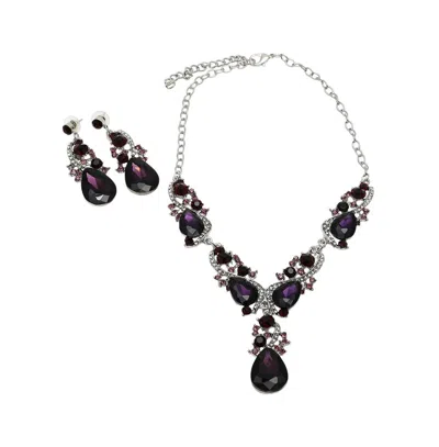 Sohi Stones Statement Necklace Set