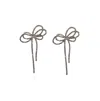 Sohi Swirl Rhombus Drop Earrings In Silver