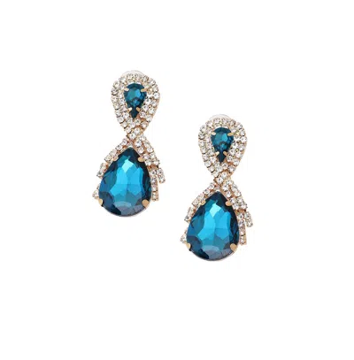 Sohi Teardrop Stone Drop Earrings