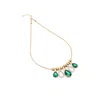 Sohi Teardrop-stone Statement Necklace In Gold