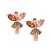 Sohi Trendy Lever Back Earrings In Gold