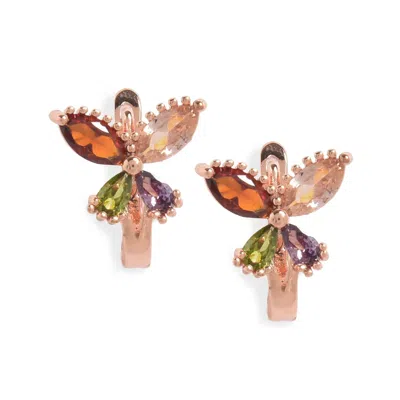 Sohi Trendy Lever Back Earrings In Gold
